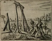 An illustration from Toonneel des menschelikken levens : Of de vernieuwde gulden winkel ; waer in door poëtische, historische, morale, en schriftuurlikke leeringen, den mensche vertoont werdt, hoedanigh hy zijn leven, handel, en wandel, zediglik, eerbaarlik en vermakelik fal overbrengen (1661)