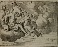 An illustration from Toonneel des menschelikken levens : Of de vernieuwde gulden winkel ; waer in door poëtische, historische, morale, en schriftuurlikke leeringen, den mensche vertoont werdt, hoedanigh hy zijn leven, handel, en wandel, zediglik, eerbaarlik en vermakelik fal overbrengen (1661)