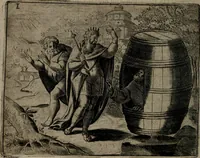 Picture 36 of 76 from Toonneel des menschelikken levens : Of de vernieuwde gulden winkel ; waer in door poëtische, historische, morale, en schriftuurlikke leeringen, den mensche vertoont werdt, hoedanigh hy zijn leven, handel, en wandel, zediglik, eerbaarlik en vermakelik fal overbrengen (1661), leaf 89