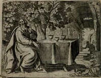 Picture 40 of 76 from Toonneel des menschelikken levens : Of de vernieuwde gulden winkel ; waer in door poëtische, historische, morale, en schriftuurlikke leeringen, den mensche vertoont werdt, hoedanigh hy zijn leven, handel, en wandel, zediglik, eerbaarlik en vermakelik fal overbrengen (1661), leaf 97