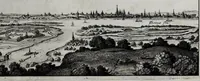 An illustration from Topographia Archiepiscopatuvm Moguntinensis, Treuirensis, et Coloniensis : das ist, Beschreibung der vornembsten Stätt vnd Plätz in denen Ertzbistumen Maÿnz, Trier, vnd Cöln (1646)
