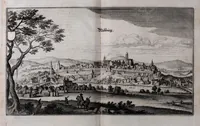 An illustration from Topographia Bavariæ : das ist, Beschreib. vnd aigentliche Abbildung der vornembsten Stätt vnd Orth in Ober vnd Nieder Beÿern, der Ober Pfaltz, vnd anderen, zum hochlöblichen Baÿrischen Craisse hehörigen Landschaften (1660)