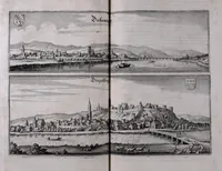 An illustration from Topographia Bavariæ : das ist, Beschreib. vnd aigentliche Abbildung der vornembsten Stätt vnd Orth in Ober vnd Nieder Beÿern, der Ober Pfaltz, vnd anderen, zum hochlöblichen Baÿrischen Craisse hehörigen Landschaften (1660)