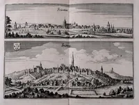 An illustration from Topographia Bavariæ : das ist, Beschreib. vnd aigentliche Abbildung der vornembsten Stätt vnd Orth in Ober vnd Nieder Beÿern, der Ober Pfaltz, vnd anderen, zum hochlöblichen Baÿrischen Craisse hehörigen Landschaften (1660)