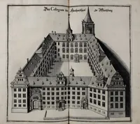An illustration from Topographia Franconiæ : das ist, Beschreibung vnd eÿgentliche Contrafactur der vornehmbsten Stätte, vnd Plätze des Frankenlandes vnd deren, die zu dem hochlöbischen Fränkischen Craisse gezogen werden (1648)