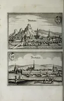 An illustration from Topographia Sveviæ : das ist, Beschreib. vnd aigentliche Abcontrafeitung der fürnembstẽ Stätt vnd Plätz in Ober vnd Nider Schwaben, Hertzogthum Würtenberg, Marggraffschafft Baden, vnd andern zu dem hochlöbl. Schwabischen Craisse gehörigen Landschafften vnd Orten (1660)