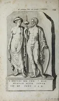 An illustration from Topographia urbis Romæ, das ist eigentliche, Beschreibung der Stadt Rom : sampt allen antiquitäten, Pallästen, Amphitheatris oder Schauplätzen, Obeliscis, Pyramiden, Lustgärten, Bildern, Begräbnüssen, oberschrifften und vergleichen, so in und umb der Stadt Rom gefunden, und in vier Tagen ordentlich beschauet und gesehen werden können (1681)
