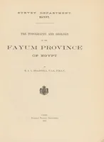 An illustration from The topography and geology of the Fayum province of Egypt (1905)