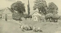 An illustration from Tops, a new American industry; a study in the development of the American worsted manufacture. The Arlington mills (1898)