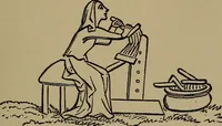 An illustration from Tops, a new American industry; a study in the development of the American worsted manufacture. The Arlington mills (1898)