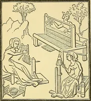 An illustration from Tops, a new American industry; a study in the development of the American worsted manufacture. The Arlington Mills .. (1898)