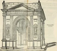 An illustration from Torelli Saraynae Veronensis leg. doct. De origine et amplitudine ciuitatis Veronæ : eiusdem de viris illustribus antiquis veronensibus, de his, qui potiti fuerunt dominio ciuitatis Veronæ, de monumentis antiquis vrbis, & agri veronensis, de interpretatione litterarum antiquarum : index præterea huius operis in calce additus est (1540)