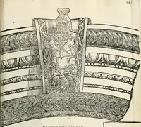 An illustration from Torelli Saraynae Veronensis leg. doct. De origine et amplitudine ciuitatis Veronæ : eiusdem de viris illustribus antiquis veronensibus, de his, qui potiti fuerunt dominio ciuitatis Veronæ, de monumentis antiquis vrbis, & agri veronensis, de interpretatione litterarum antiquarum : index præterea huius operis in calce additus est (1540)