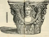 An illustration from Torelli Saraynae Veronensis leg. doct. De origine et amplitudine ciuitatis Veronæ : eiusdem de viris illustribus antiquis veronensibus, de his, qui potiti fuerunt dominio ciuitatis Veronæ, de monumentis antiquis vrbis, & agri veronensis, de interpretatione litterarum antiquarum : index præterea huius operis in calce additus est (1540)