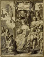 Picture 4 of 27 from Inleyding tot de hooge schoole der schilderkonst : anders de zichtbaere werelt : verdeelt in negen leerwinkels, yder bestiert door eene der zanggodinnen : ten hoogsten noodzakelijk, tot onderwijs, voor alle die deeze edele, vrye, en hooge konst oeffenen, of met yver zoeken te leeren, of anders eenigzins beminnen (1678), leaf 21