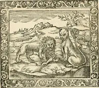 Picture 7 of 80 from Tou Hagiou Patros hemon Epiphaniou, episkopou Konstanteias Kyprou, Peri ton physiologon; tou autou Eis ta baia logos. Sancti patris nostri Epiphanii, Episcopi Constantiae Cypri, Ad physiologum; Eiusdem In die festo palmarum sermo (1587), leaf 25