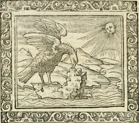 An illustration from Tou Hagiou Patros hemon Epiphaniou, episkopou Konstanteias Kyprou, Peri ton physiologon; tou autou Eis ta baia logos. Sancti patris nostri Epiphanii, Episcopi Constantiae Cypri, Ad physiologum; Eiusdem In die festo palmarum sermo (1587)