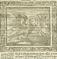 An illustration from Tou Hagiou Patros hemon Epiphaniou, episkopou Konstanteias Kyprou, Peri ton physiologon; tou autou Eis ta baia logos. Sancti patris nostri Epiphanii, Episcopi Constantiae Cypri, Ad physiologum; Eiusdem In die festo palmarum sermo (1587)