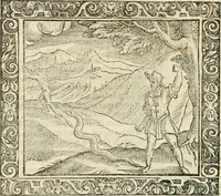An illustration from Tou Hagiou Patros hemon Epiphaniou, episkopou Konstanteias Kyprou, Peri ton physiologon; tou autou Eis ta baia logos. Sancti patris nostri Epiphanii, Episcopi Constantiae Cypri, Ad physiologum; Eiusdem In die festo palmarum sermo (1587)