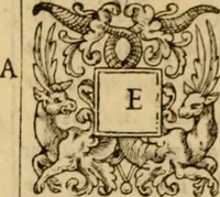 An illustration from Tou en agiois patros emon Athanasiou Archiepiskopou Alexandreias Ta euriskomena apanta. = B. Athanasii archiepiscopi Alexandrini Opera qvæ reperivntvr omnia, : in dvos tomos tribvta. Græce nunc primùm (ex Mss. Codd. Basil. Cantabrig. Palatm. & aliis) in lucem data, cum interpretatione Latine Petri Nannii ... Accesserunt fragmenta varia: notæ variarum lectionum: index triplex (1601)