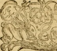 An illustration from Tou en agiois patros emon Athanasiou Archiepiskopou Alexandreias Ta euriskomena apanta. = B. Athanasii archiepiscopi Alexandrini Opera qvæ reperivntvr omnia, : in dvos tomos tribvta. Græce nunc primùm (ex Mss. Codd. Basil. Cantabrig. Palatm. & aliis) in lucem data, cum interpretatione Latine Petri Nannii ... Accesserunt fragmenta varia: notæ variarum lectionum: index triplex (1601)