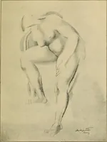 An illustration from Tournée de l'exposition de sculptures, sculpto-peintures, peintures, dessins de Alexandre Archipenko : du 24 nov. au 10 déc. [1919] Salle d'exposition de la Librairie Kundig, Genève; du 8 janvier au 8 février [1920] Kunsthaus à Zurich, en 1920: (1920)