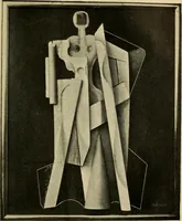 An illustration from Tournée de l'exposition de sculptures, sculpto-peintures, peintures, dessins de Alexandre Archipenko : du 24 nov. au 10 déc. [1919] Salle d'exposition de la Librairie Kundig, Genève; du 8 janvier au 8 février [1920] Kunsthaus à Zurich, en 1920: (1920)
