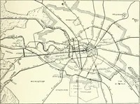 An illustration from Town planning, past, present and possible (1911)