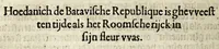 Picture 3 of 6 from Tractaet vande oudtheyt van de Batavische, nu Hollandsche Republique : (1610), leaf 24