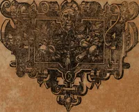 An illustration from Tractatus de regalibus, sive explicatio brevis et methodica ... quae sint regalia in usibus feudorum ... In praesentia verò, de regalibus in genere, quid juris sit, cum venationum tantùm materia, in lucem feliciter prodit autore Friderico Pruckmanno (1672)