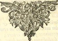 An illustration from Tractatus de siglis veterum omnibus elegantioris literaturae amatoribus utilissimus, in quo continentur quae ad interpretationem numismatum, inscriptionum, juris et fere omnium artium requiruntur, cujus subsidio facile literae explicari possunt (1703)
