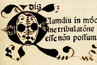 An illustration from Tractatus de ymitatione Cristi : cum tractatulo de meditatione cordis