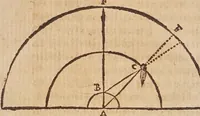 An illustration from Tractatvs, in quo examinantur, & soluuntur iuxta varietatem sententiarum probabilium omnia, quae spectant ad cometas : in quo agitur praesertim de eo, qui caepit obseruari hìc circa medium mensis decembris anni 1664 (1670)