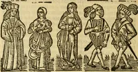 Picture 14 of 27 from Tragicomedia de Calisto y Melibea : en la qual se contiene de mas de su agradable y dulce estilo muchas sentencias filosofales : y avisos muy necessarios para mancebos : mostrandoles los engaños q estan encerrados en seruientes [sic] y alcahuetas : y nuevamente añadidos el tractado de Centurio (1502), leaf 111