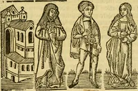 An illustration from Tragicomedia de Calisto y Melibea : en la qual se contiene de mas de su agradable y dulce estilo muchas sentencias filosofales : y avisos muy necessarios para mancebos : mostrandoles los engaños q estan encerrados en seruientes [sic] y alcahuetas : y nuevamente añadidos el tractado de Centurio (1502)