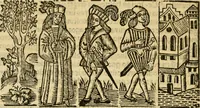 Picture 4 of 27 from Tragicomedia de Calisto y Melibea : en la qual se contiene de mas de su agradable y dulce estilo muchas sentencias filosofales : y avisos muy necessarios para mancebos : mostrandoles los engaños q estan encerrados en seruientes [sic] y alcahuetas : y nuevamente añadidos el tractado de Centurio (1502), leaf 37