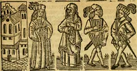 Picture 8 of 27 from Tragicomedia de Calisto y Melibea : en la qual se contiene de mas de su agradable y dulce estilo muchas sentencias filosofales : y avisos muy necessarios para mancebos : mostrandoles los engaños q estan encerrados en seruientes [sic] y alcahuetas : y nuevamente añadidos el tractado de Centurio (1502), leaf 64