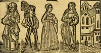 Picture 9 of 27 from Tragicomedia de Calisto y Melibea : en la qual se contiene de mas de su agradable y dulce estilo muchas sentencias filosofales : y avisos muy necessarios para mancebos : mostrandoles los engaños q estan encerrados en seruientes [sic] y alcahuetas : y nuevamente añadidos el tractado de Centurio (1502), leaf 74