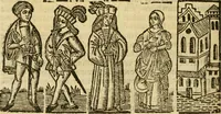 Picture 10 of 27 from Tragicomedia de Calisto y Melibea : en la qual se contiene de mas de su agradable y dulce estilo muchas sentencias filosofales : y avisos muy necessarios para mancebos : mostrandoles los engaños q estan encerrados en seruientes [sic] y alcahuetas : y nuevamente añadidos el tractado de Centurio (1502), leaf 83