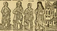 Picture 12 of 27 from Tragicomedia de Calisto y Melibea : en la qual se contiene de mas de su agradable y dulce estilo muchas sentencias filosofales : y avisos muy necessarios para mancebos : mostrandoles los engaños q estan encerrados en seruientes [sic] y alcahuetas : y nuevamente añadidos el tractado de Centurio (1502), leaf 99