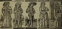 An illustration from Tragicomedia de Calisto y Melibea : enla qual se co[n]tiene de mas de su agradable [y] dulce estilo, muchas sente[n]cias filosofales [y] auisos muy necessarios para ma[n]cebos, mostra[n]doles los engaños q[ue] esta[n] encerrados en seruientes [y] alcahuetas, [y] nueuame[n]te añadido el tractado d[e] ce[n]turio (1534)