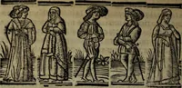 An illustration from Tragicomedia de Calisto y Melibea : enla qual se co[n]tiene de mas de su agradable [y] dulce estilo, muchas sente[n]cias filosofales [y] auisos muy necessarios para ma[n]cebos, mostra[n]doles los engaños q[ue] esta[n] encerrados en seruientes [y] alcahuetas, [y] nueuame[n]te añadido el tractado d[e] ce[n]turio (1534)