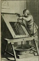 An illustration from Traicté des manieres de grauer en taille douce sur l'airin : par le moyen des eaux fortes, & des vernix durs & mols : ensemble de la façon d'en imprimer les planches & d'en construire la presse, & autres choses concernans lesdits arts (1645)