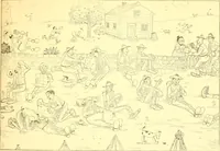 An illustration from Training for the trenches; a book of humorous cartoons on a serious subject (1917)