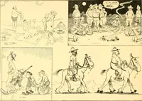 An illustration from Training for the trenches; a book of humorous cartoons on a serious subject (1917)