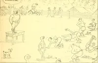 Picture 3 of 15 from Training for the trenches; a book of humorous cartoons on a serious subject (1917), leaf 6