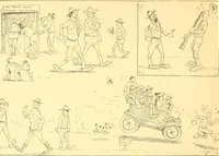 An illustration from Training for the trenches; a book of humorous cartoons on a serious subject (1917)