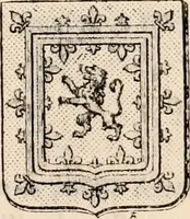 An illustration from Traité complet de la science du blason : à l'usage des bibliophiles, archéologues, amateurs d'objets d'art et de curiosité, numismates, archivistes, artistes, etc. (1880)