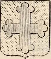 An illustration from Traité complet de la science du blason : à l'usage des bibliophiles, archéologues, amateurs d'objets d'art et de curiosité, numismates, archivistes, artistes, etc. (1880)