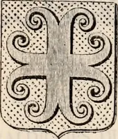 An illustration from Traité complet de la science du blason : à l'usage des bibliophiles, archéologues, amateurs d'objets d'art et de curiosité, numismates, archivistes, artistes, etc. (1880)
